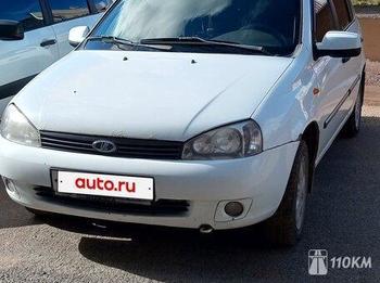ВАЗ (Lada), Kalina, 1600, 84, бензин, универсал, механика, передний привод, среднее состояние, левый, белый, 320 000 ₽