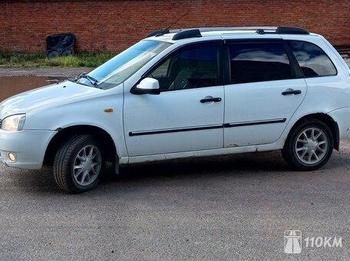 ВАЗ (Lada), Kalina, 1600, 84, бензин, универсал, механика, передний привод, среднее состояние, левый, белый, 320 000 ₽