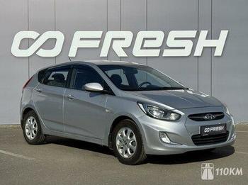 Hyundai, Solaris, 1400, 123, бензин, хэтчбек, механика, передний привод, среднее состояние, левый, серебряный, 725 000 ₽
