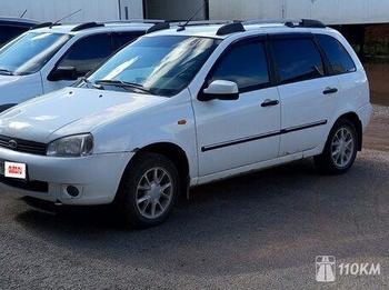 ВАЗ (Lada), Kalina, 1600, 84, бензин, универсал, механика, передний привод, среднее состояние, левый, белый, 320 000 ₽