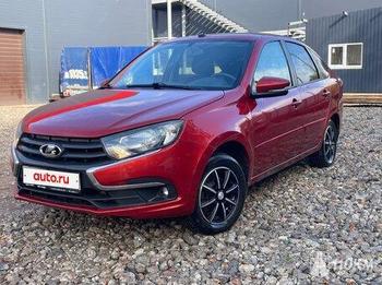 ВАЗ (Lada), Granta, 1600, 98, бензин, хэтчбек, автомат, передний привод, среднее состояние, левый, красный, 720 000 ₽