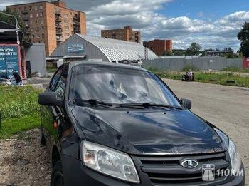 ВАЗ (Lada), Granta, 1600, 82, бензин, седан, механика, передний привод, среднее состояние, левый, черный, 250 000 ₽