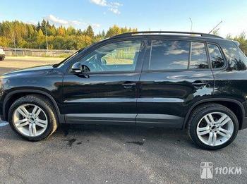 Volkswagen, Tiguan, 1400, 122, бензин, внедорожник, механика, передний привод, среднее состояние, левый, черный, 1 000 000 ₽