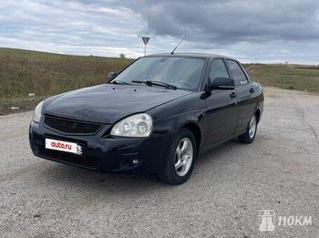ВАЗ (Lada), Priora, 1600, 98, бензин, седан, механика, передний привод, среднее состояние, левый, черный, 300 000 ₽