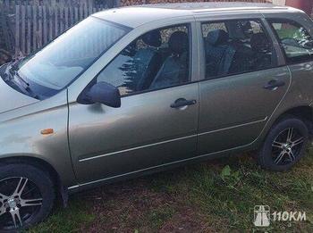 ВАЗ (Lada), Kalina, 1600, 84, бензин, универсал, механика, передний привод, среднее состояние, левый, зеленый, 260 000 ₽