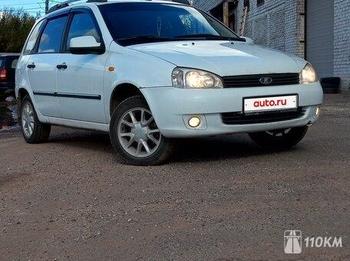 ВАЗ (Lada), Kalina, 1600, 84, бензин, универсал, механика, передний привод, среднее состояние, левый, белый, 320 000 ₽