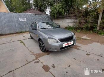 ВАЗ (Lada), Priora, 1600, 87, бензин, хэтчбек, механика, передний привод, среднее состояние, левый, серый, 230 000 ₽