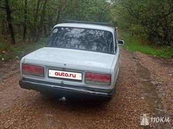 ВАЗ (Lada), 2107, 1600, 75, бензин, седан, механика, задний привод, среднее состояние, левый, белый, 200 000 ₽